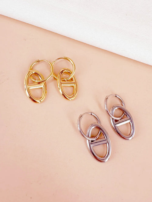 Boucles d'oreilles MAILLE MARINE