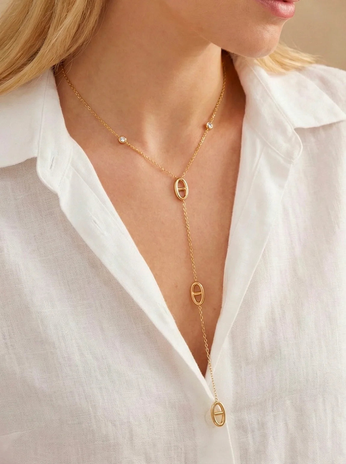 SAUTOIR MAILLE MARINE